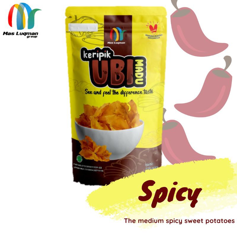 

Keripik Ubi Madu Mas Luqman Balado/Spicy 100 gram - Premium Series
