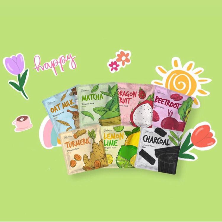Masker Organik By Lea Gloria 10 Gram / Organic Mask Lea Gloria / Masker Organik Series