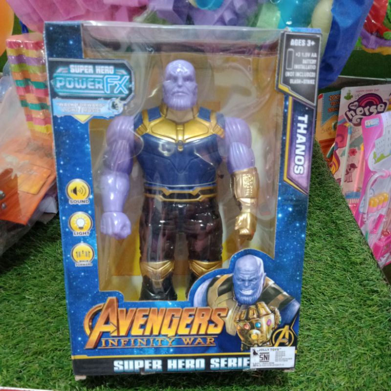 Mainan Anak Robot Thanos Avengers Bisa Jalan