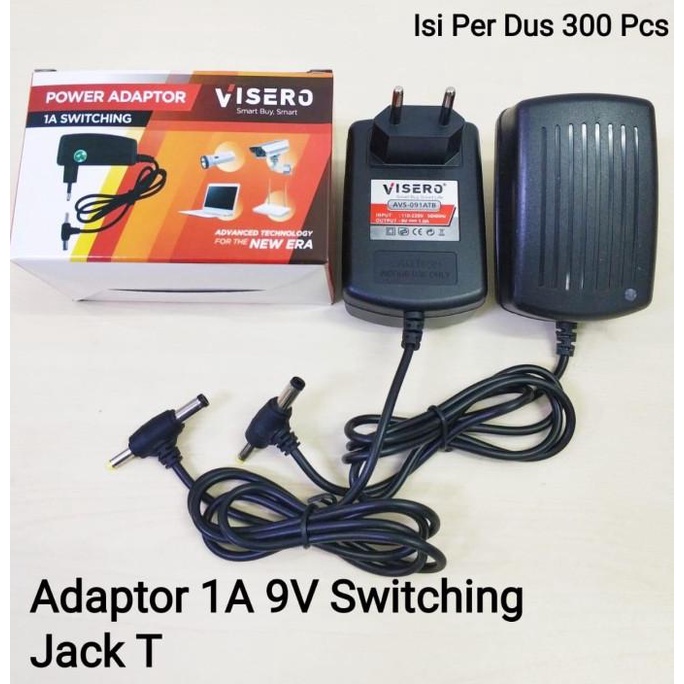 Adaptor 9 Volt 1 Ampere Visero |Terlaris