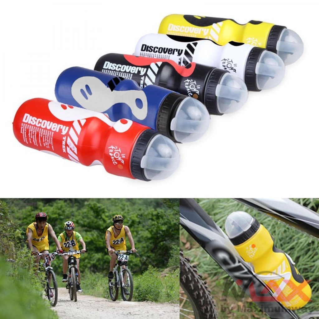 HKPX Discovery Botol Minum Sepeda 650ml Warna Merah aksesoris sepeda elektrik MTB BMX Universal