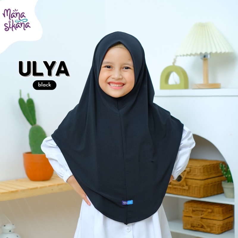 MANASIKANA Ulya Jilbab Anak Instan Jersey Couple Bergo