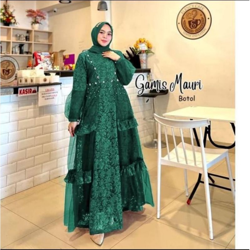 GAMIS MAURI BRUKAT TERBARU / BAJU KONDANGAN/ BAJU BRIDESMAID / OOTD HIJAB SELEBGRAM