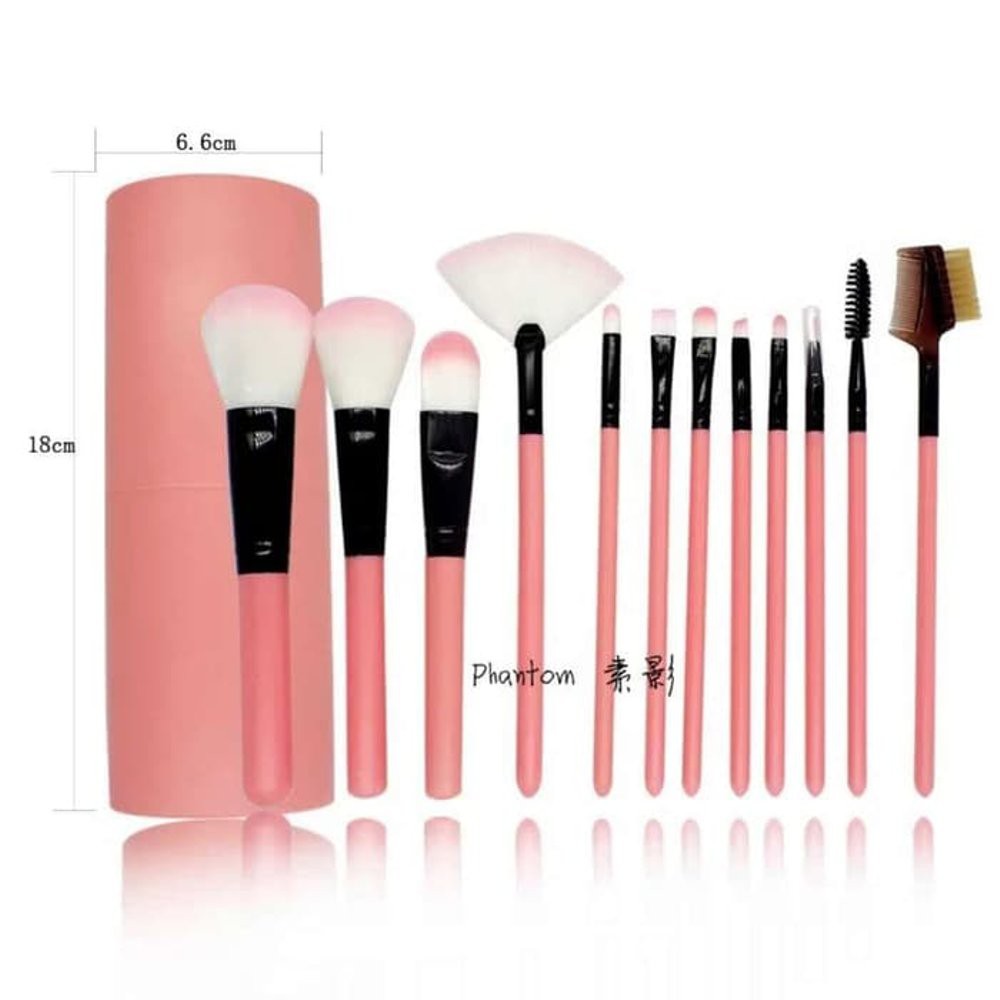 [PROMO SPESIAL] Kuas Make Up Tabung 12pcs Make Up Brush 12 Set In Tube Kuas Rias IMPORT TERMURAH