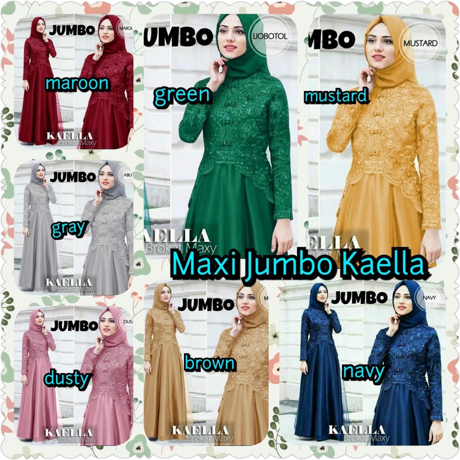 Maxy Party Nurlela dan Maxy Brukat Kaella DAN JUMBO KAELLA