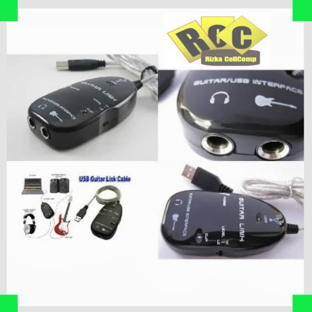 USB GITAR LINK CABLE Bisa buat Rekaman Laptop/PV