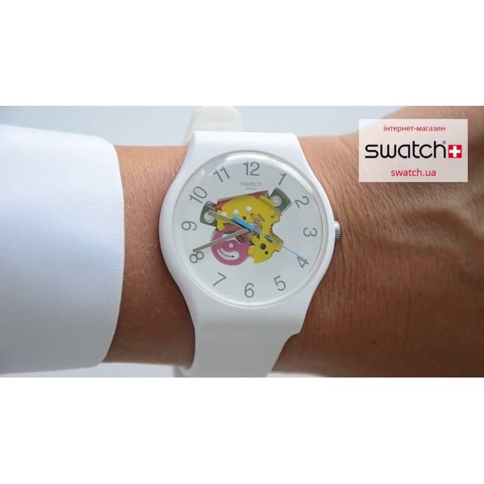 Swatch Analog Jam Tangan Karet Unisex SUOW148 CANDINETTE Original