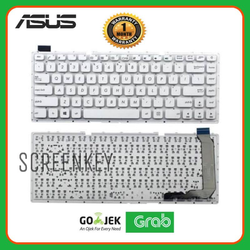 Keyboard Laptop Asus X441N X441M X441S X441U X441B X441UV X441 A441 X441 PUTIH