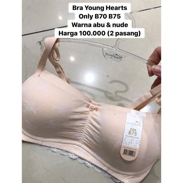 Bra Young Heart tanpa Kawat B70 B75