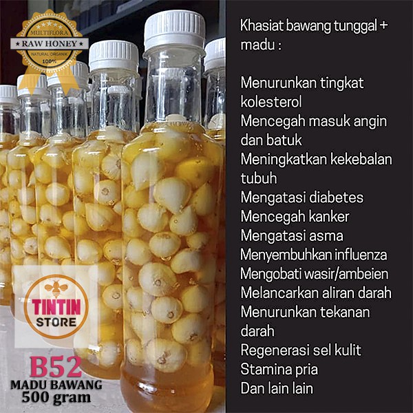 Cod Madu Bawang Lanang 500 Gr Madu Bawang Putih Tunggal Imunitas Mencegah Virus Gratis Ongkir Indonesia