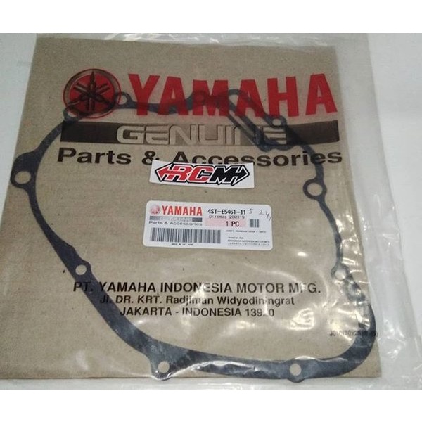 PAKING PERPAK GASKET BLOK BAK KOPLING KANAN VEGA LAMA JUPITER Z JUPITERZ BURHAN GUWEK BURUNG HANTU CEGUK ORI ORIGINAL YAMAHA ASLI 4ST-E5461-11