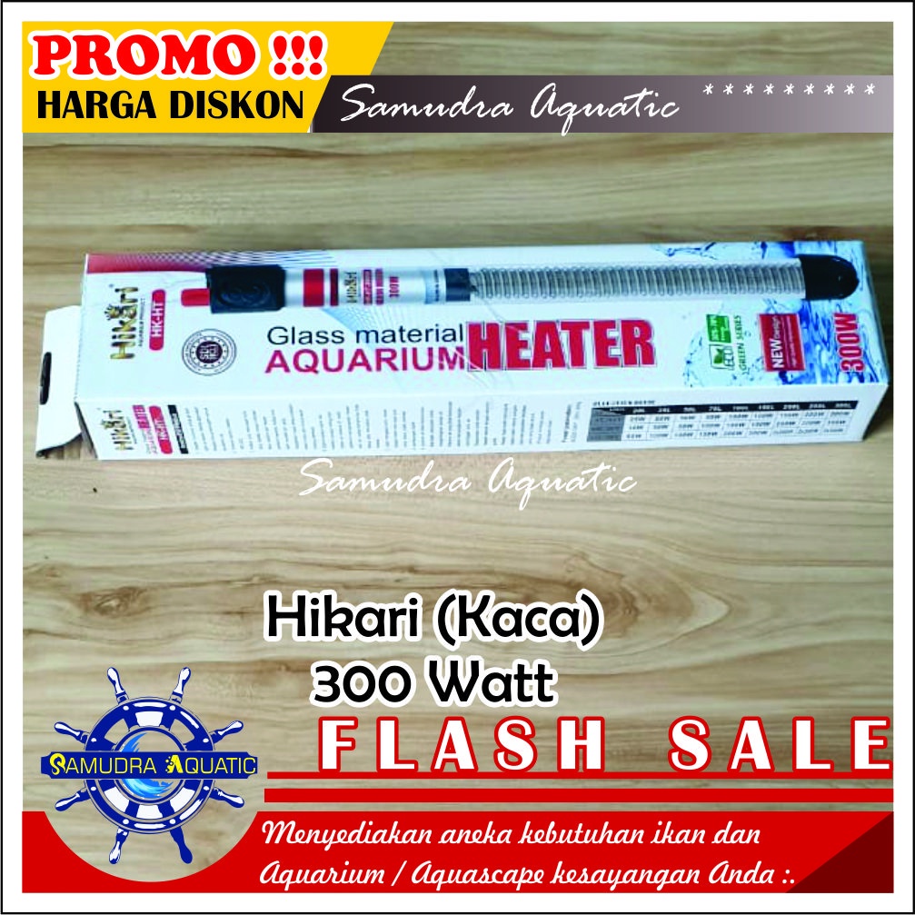 HEATER Pemanas Aquarium 300 Watt, Heater KOLAM, Hiter Penghangat Air Aquarium Aquascape (GRATIS BubleWrap)