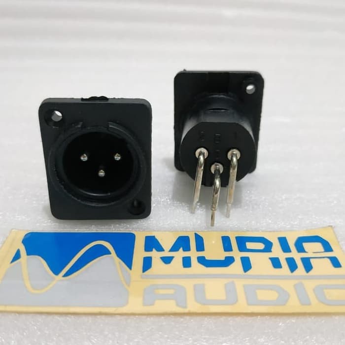 SOKET CANON BODY MALE / SOCKET CANON XLR PVC