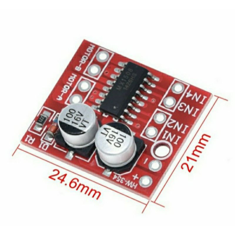 Modul Driver Motor Dc 2 Channel Pwm kecepatan L298n mini