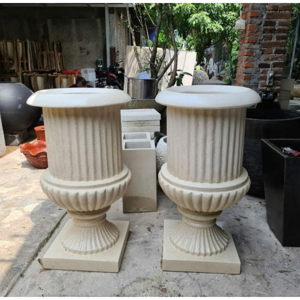 Pot Terrazzo Piala Klasik Romawi