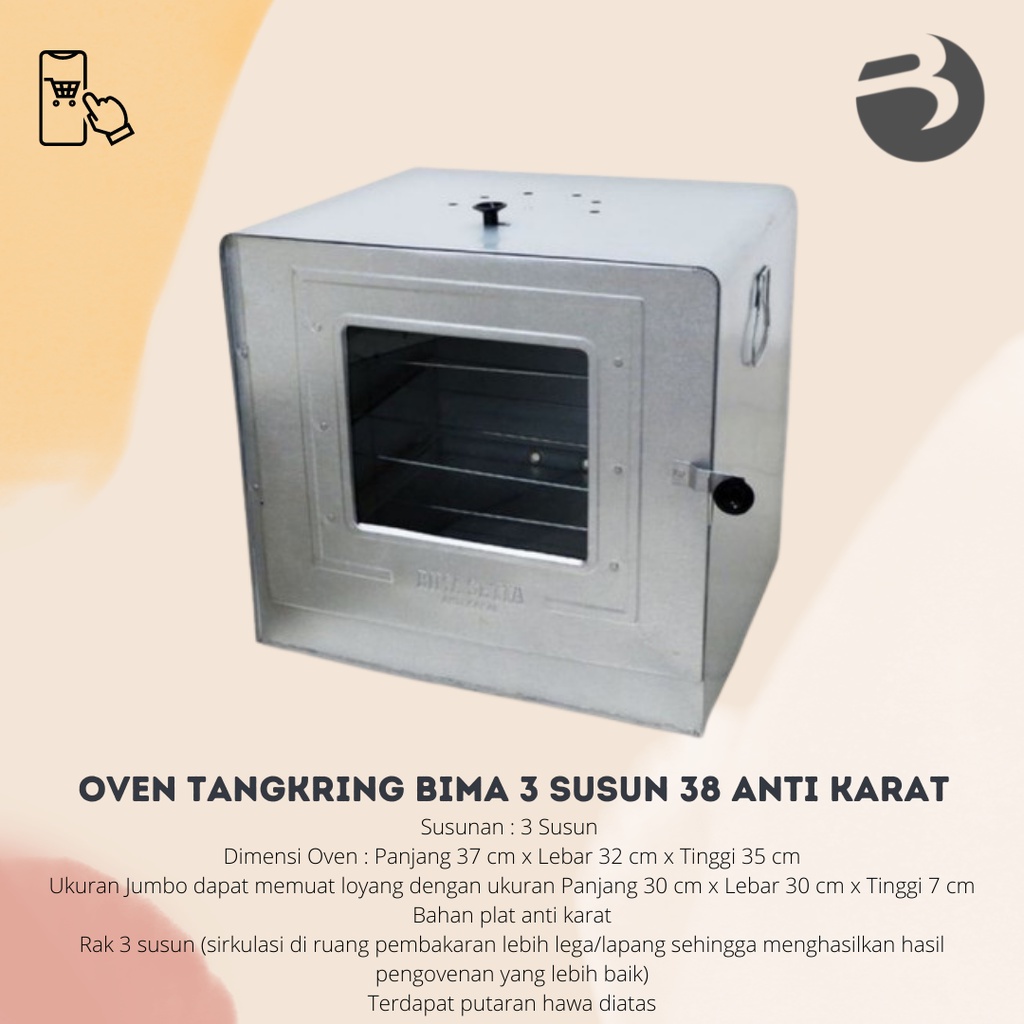 OVEN / KOMPOR TANGKRING BIMA 3 SUSUN 38 ANTI KARAT