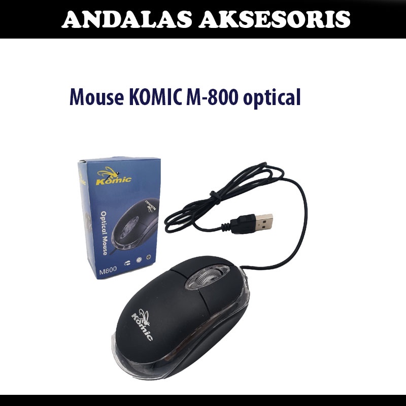 MOUSE USB KOMIC M800 WIRED MOUSE KABEL MINI MOUSE MURAH OPTIK