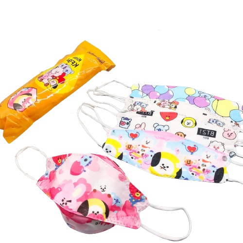 isi 10Pcs KF94 EVO BTS BT21 4PLY Anak-Remaja Tebal IMPORT High Quality IDOL K-POP KPOP KOREA