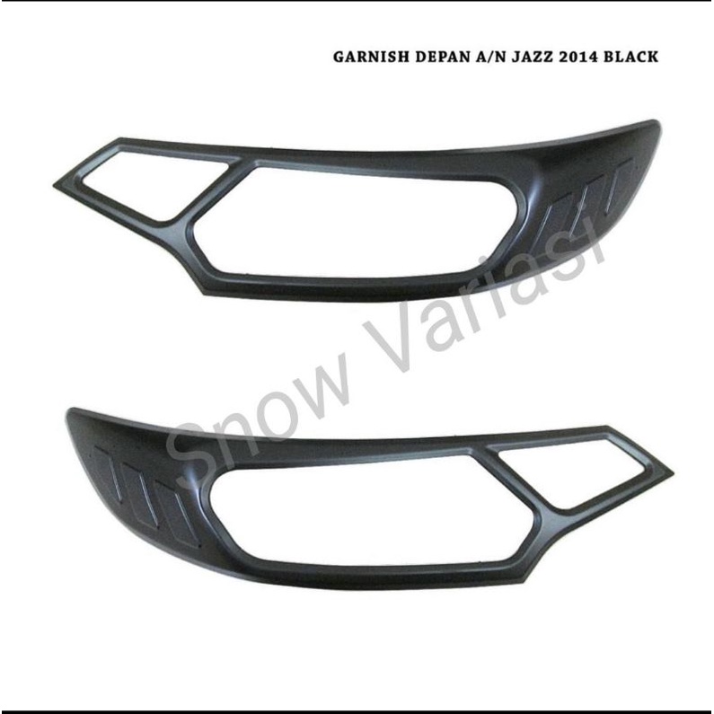 Garnish Lampu Depan Grand All New Jazz GK5 2014 2017 2021 2022 2023 Hitam Chrome