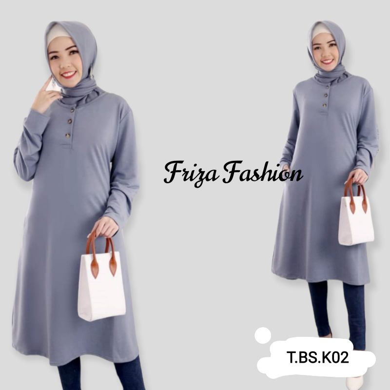 TUNIK KAOS BUSUI KANCING DEPAN / TUNIK KAOS POLOS