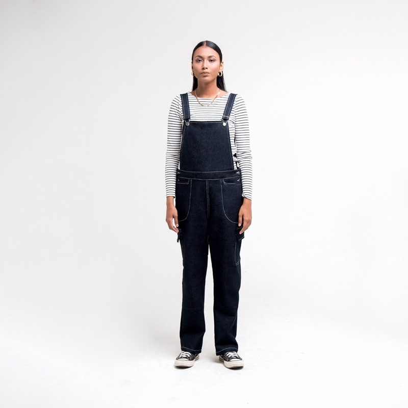 Munevverofficial- OVERALLS JEANS MAR 01 | custom overalls jeans, baju kodok wanita pria custom size 