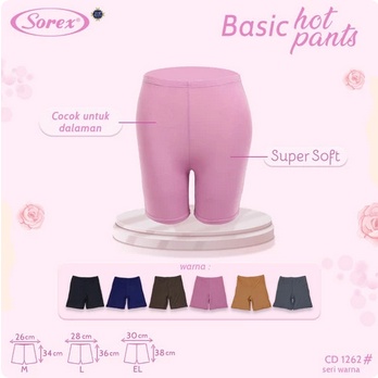 GEND87 SOREX CELANA BASIC WANITA HOT PANTS CELANA UNTUK DALAMAN CD1262