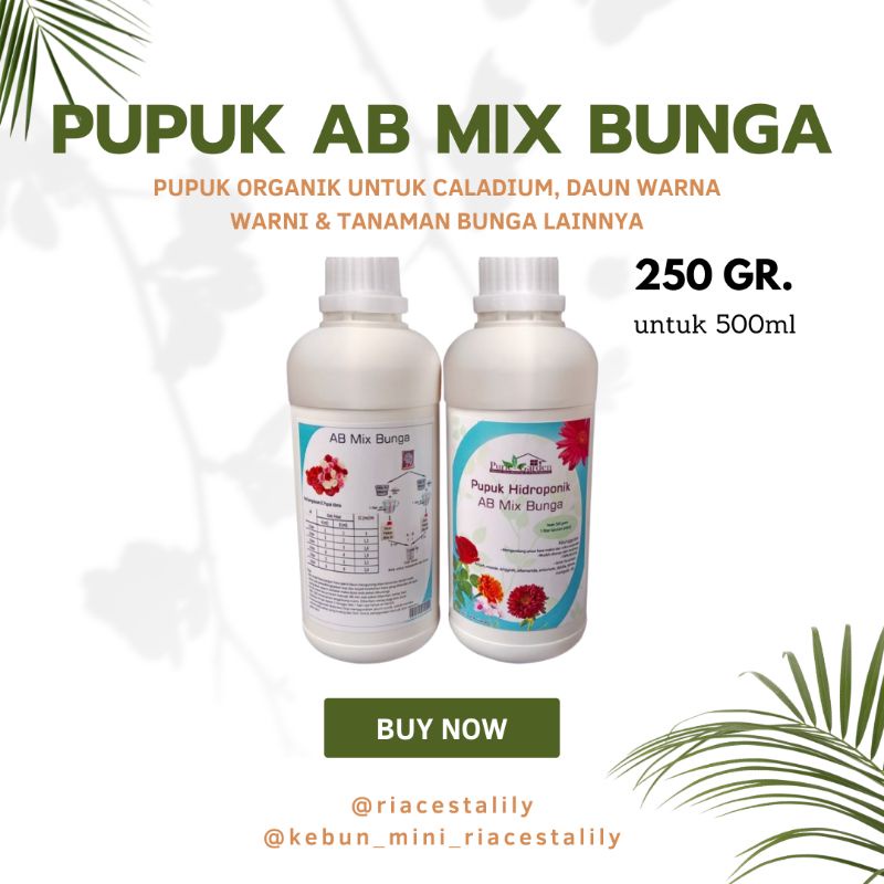 Pupuk AB Mix Bunga (Satuan Botol) 250gr.
