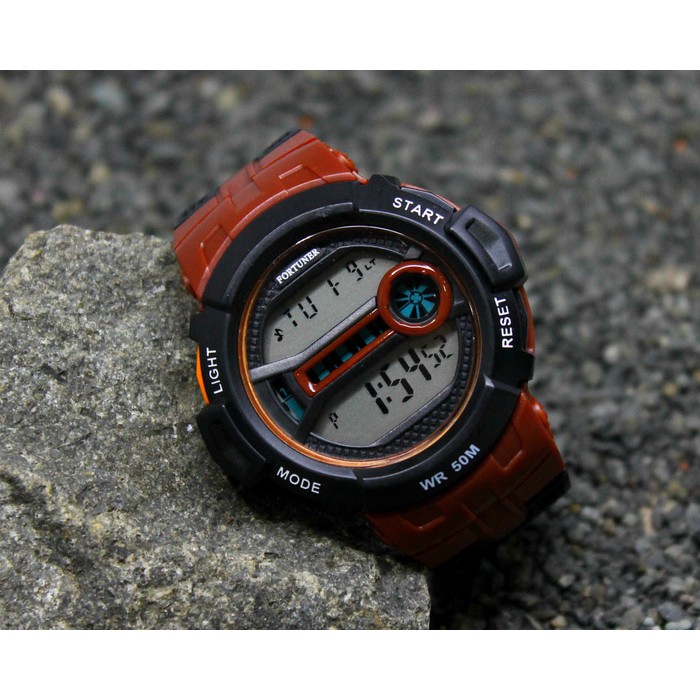 ORIGINAL Jam tangan anak pria remaja cowo gshock g shock casio digital merah 0001