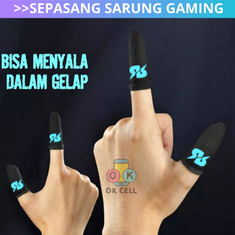 COD - RRQ ESPORT Sarung Jempol Jari Game Anti Keringat Basah Super Sensitif Premium