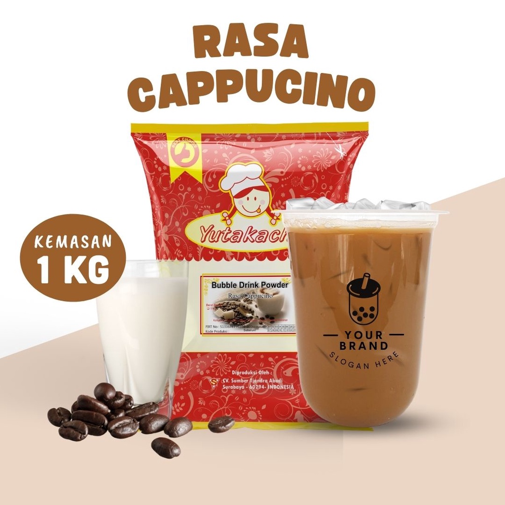 Bubuk Minuman Rasa Cappucino Special 1kg EkoChan/ Serbuk Minuman Instan Aneka Rasa / Powder Drink Milkshake