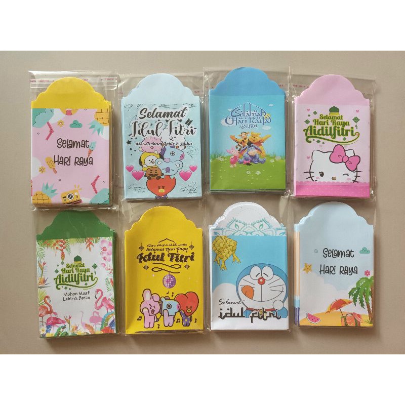 

AMPLOP LEBARAN KARAKTER ISI 10PCS
