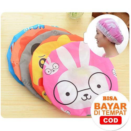 Shower Cap POLKADOT / Topi Mandi / WaterProof