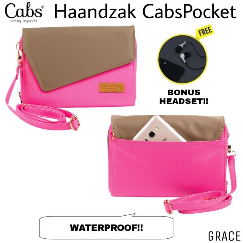 CABS POCKET GRACE - PEACH (DOMPET HPO WANITA)