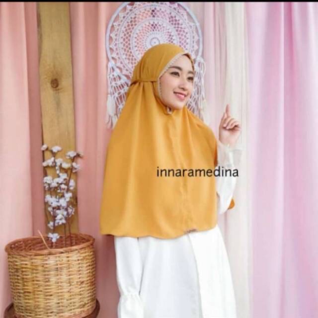 INNARA | Khimar HAMIDAH polos Wolfis