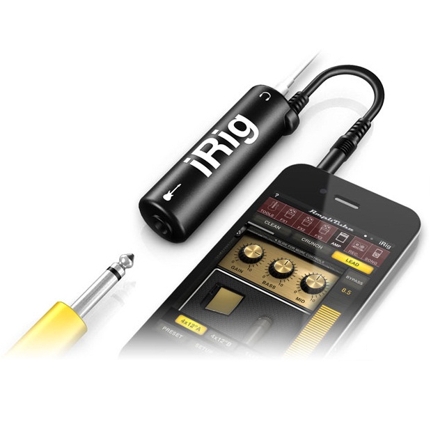 iRig AmpliTube Guitar Adapter for iPhn /iPod Touch/iPd - Hitam