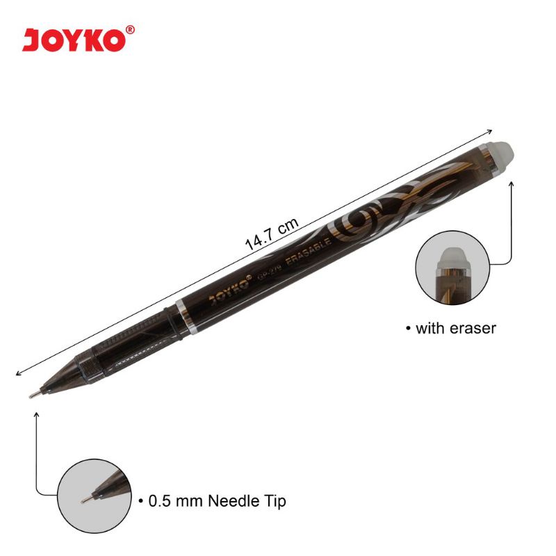 

Pulpen Joyko bisa di hapus Shokyo gel (satuan)