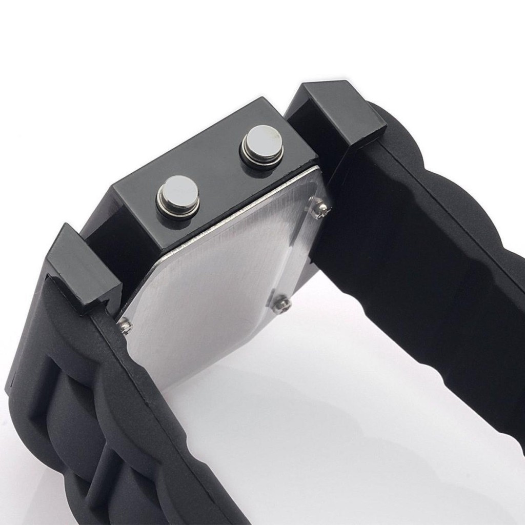 Airplane Style Metal Housing Rubber Sport Watch - DZ227-3