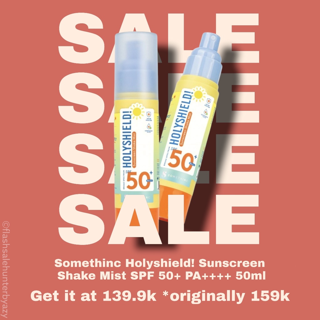 [Normal Price : 159k] Somethinc Holyshield Sunscreen Shake Mist SPF 50+ PA++++ 50 ml / Somethinc sun