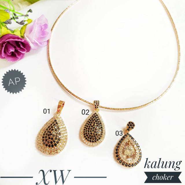 Kalung choker oval