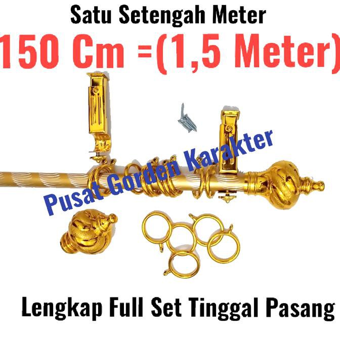 TERL4RI555 Besi  Gorden Bulat  Gold  Rollet Crystal 