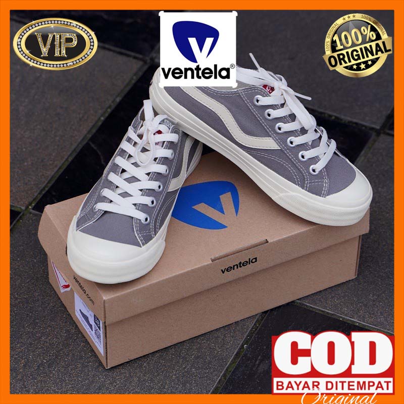 VENTELA Sepatu Septu Pria Wanita Casual Kasual Bling Sneaker Public Low Warna Grey 36sd44 A10