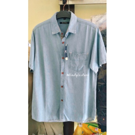KJ-Denim shirt/kemeja denim/baju denim/baju pria/atasan cowok/ootd pria/men style/ bisa COD