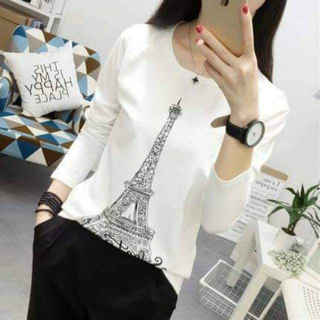 FWG - EIFFEL LONGSLEEVE / BLOUSE / BLOUSE KOREA / ATASAN WANITA