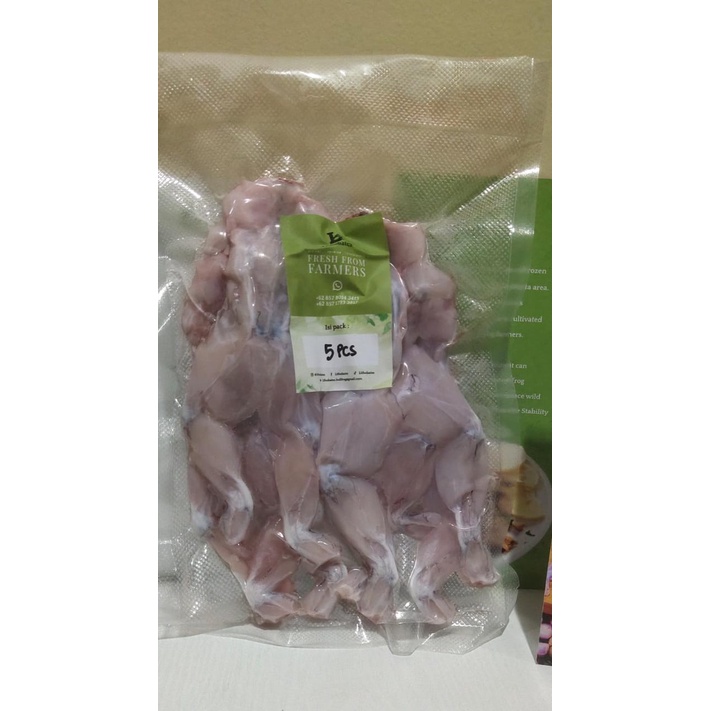 

Kodok Segar/Kodok Lembu/Daging Swike/Daging Frozen/Daging Vacuum - Large