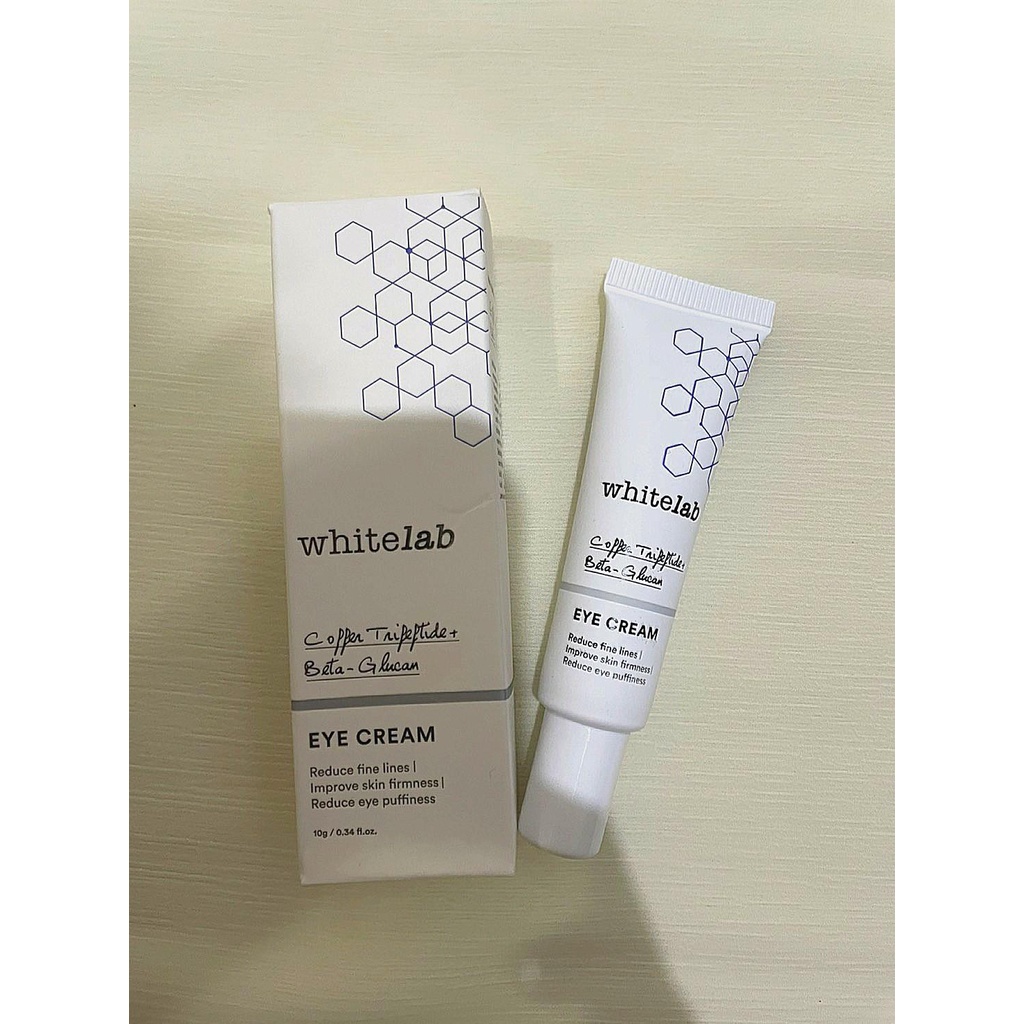 [ORI] Whitelab Eye Cream Anti Aging dengan Kandungan Utama Copper Tripeptide + Beta Glucan Mengencangkan Kantung Mata - 10ML BPOM