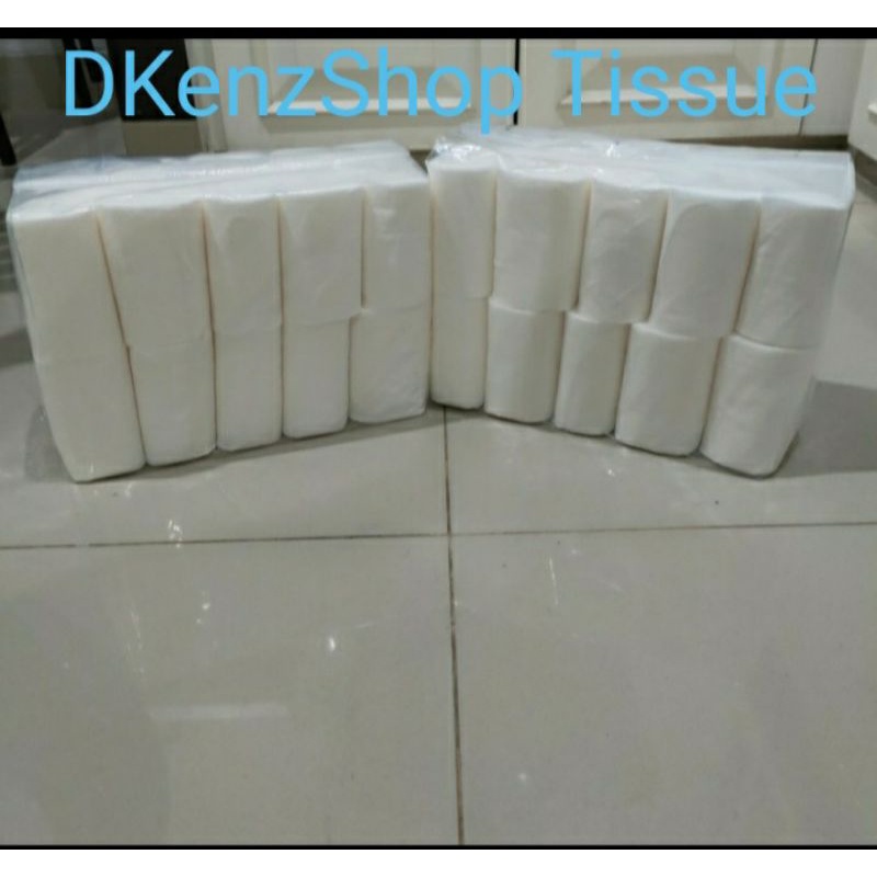 Tisue Toilet roll embosse tidak ada tulang tengah / non core isi 10 roll