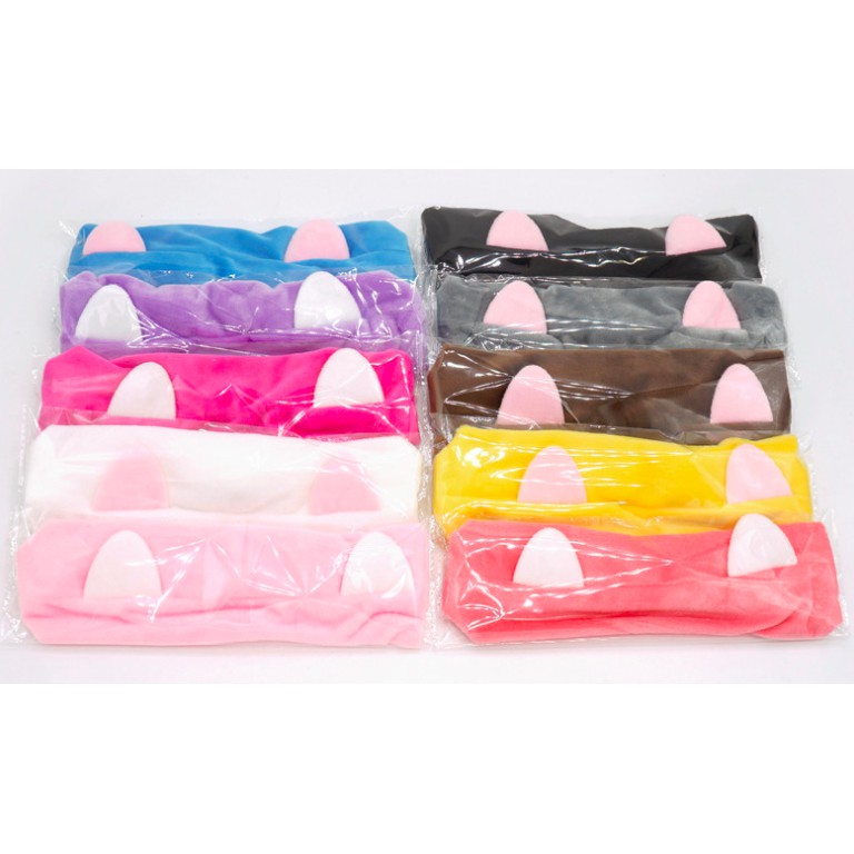 Bandana Masker / Bando Mandi Facial Headband Hairband Korea Model Pita Kucing