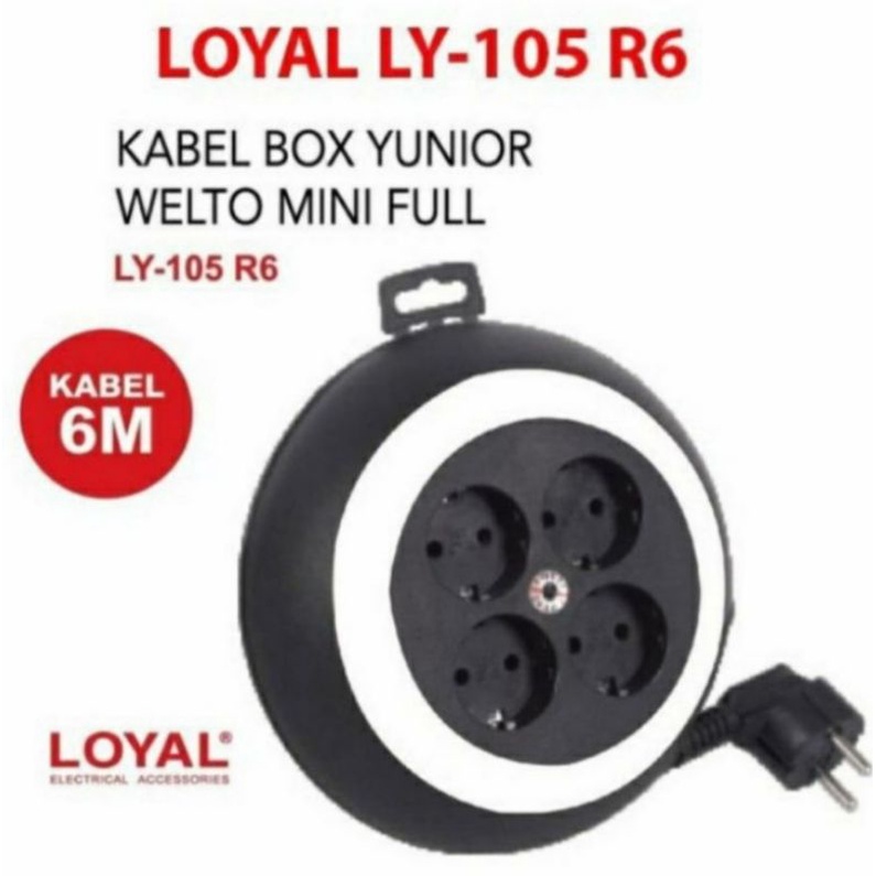 Loyal welto mini 6M. Kabel roll kabel box kabel Olor Yunior 6 meter LY 105 R6