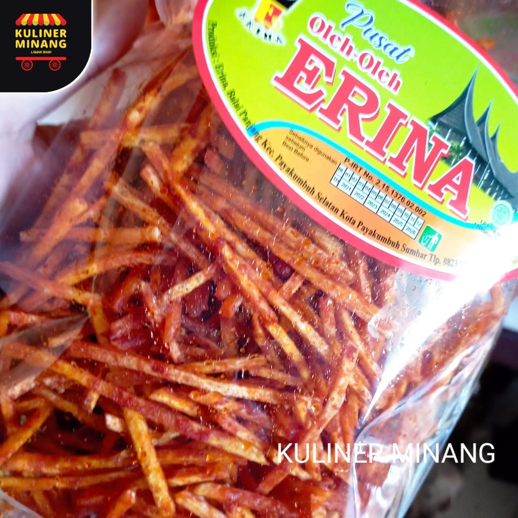 

Kerupuk Sanjai Stik Stick Tunjuak Balado Oleh Oleh Cemilan Payakumbuh Padang Khas Pariaman Jajanan Snack Kuliner Minang Kabau AX00