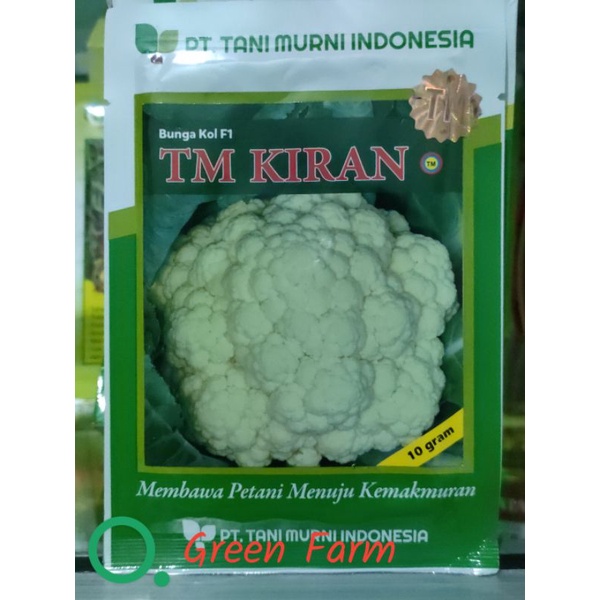 TM Kiran F1 Bunga Kol Hibrida 10gr Original Pabrik Tani Murni Indonesia